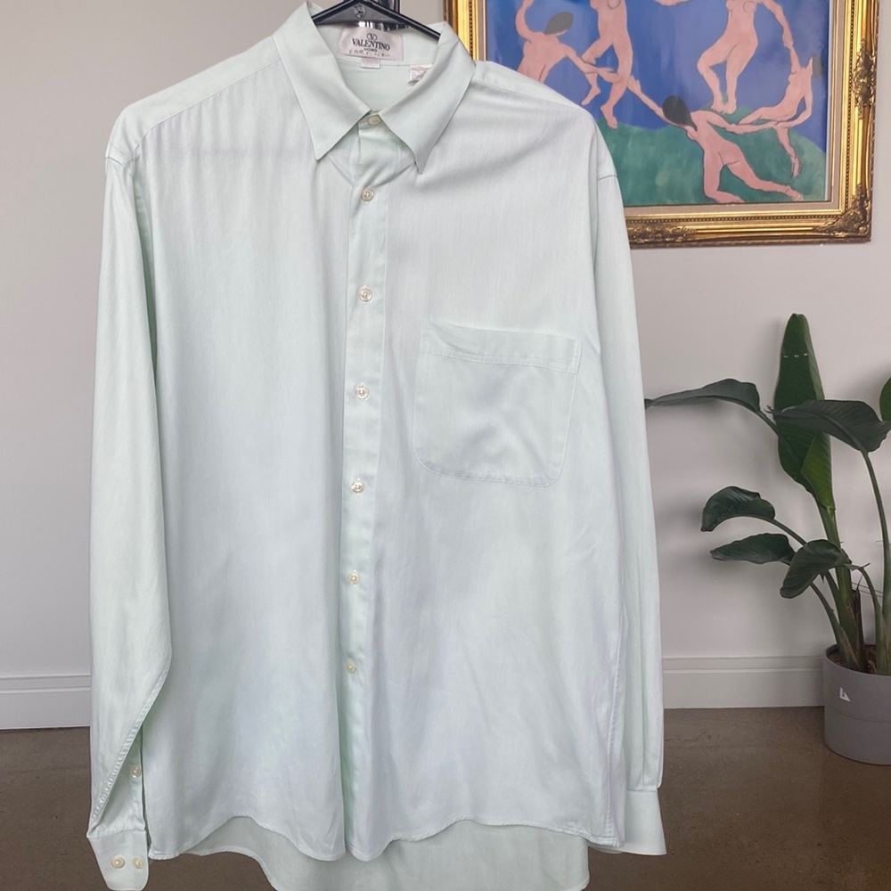 Valentino | Pale Green Button Up